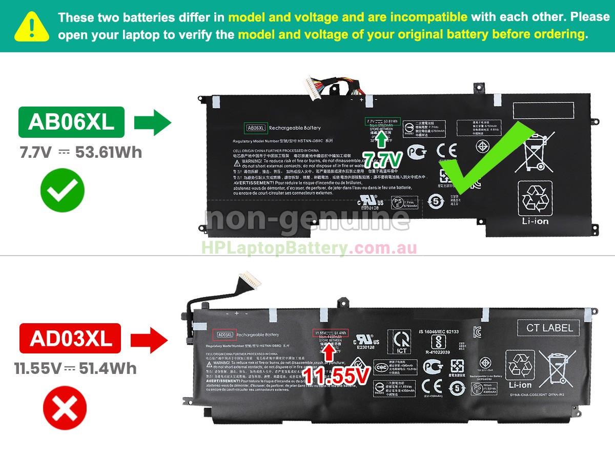 Battery for HP Envy 13-AD053TX laptop