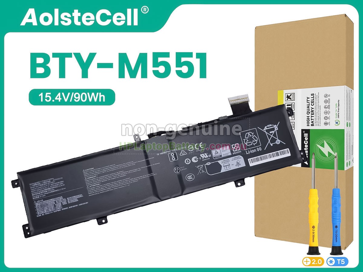 Battery for MSI VECTOR 17 HX A13VHG-803XRU laptop