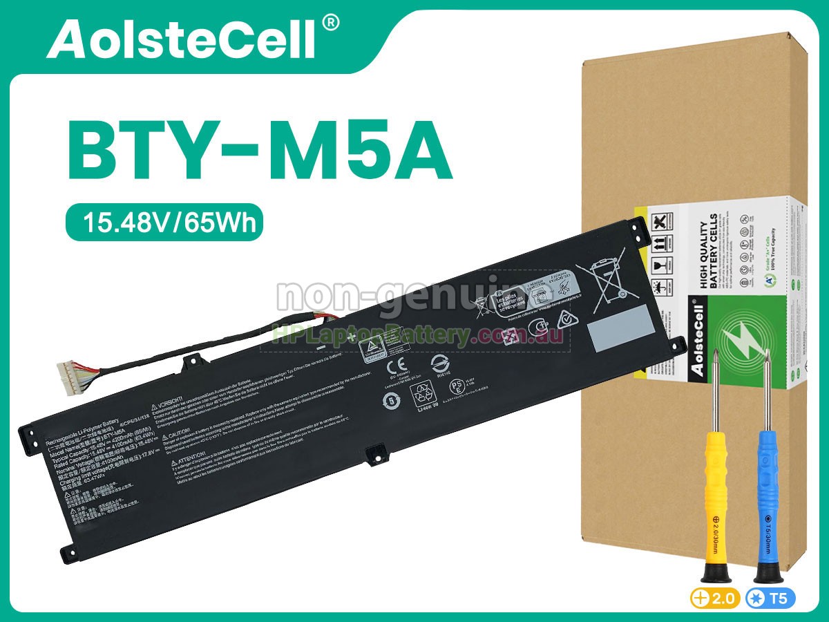 Battery for MSI BTY-M5A laptop