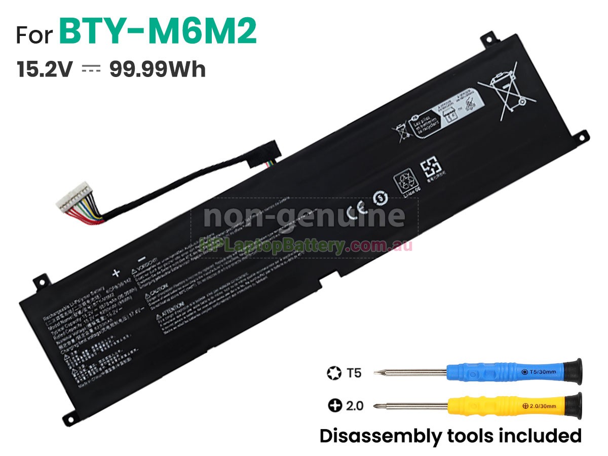 Battery for MSI MS-15F3 laptop