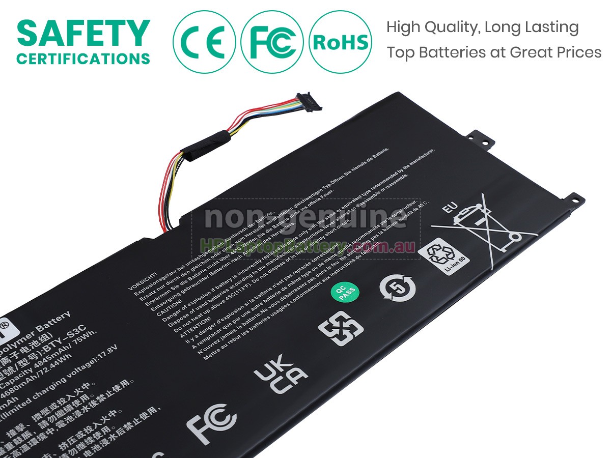 Battery for MSI BTY-S3C laptop