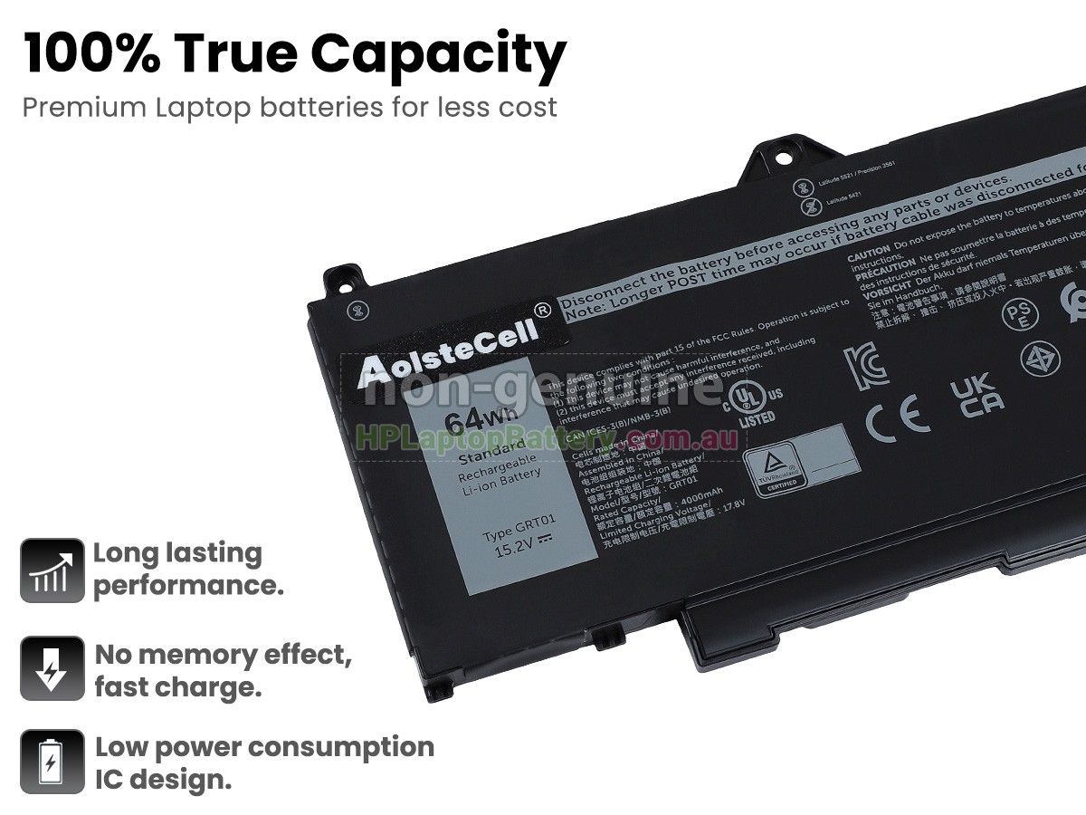 Battery for Dell GRT01 laptop
