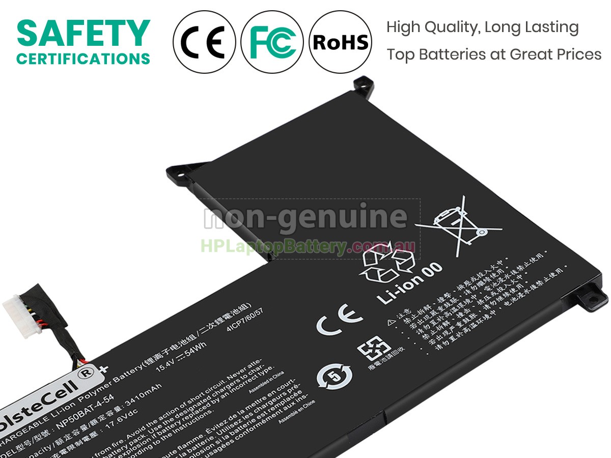 Battery for Gigabyte NP50BAT-4-54 laptop