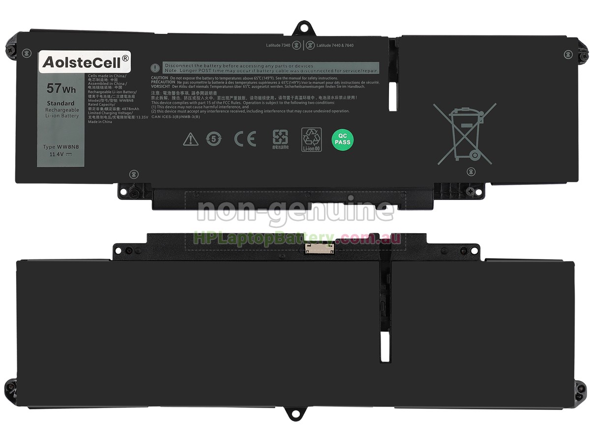 Battery for Dell P176G001 laptop