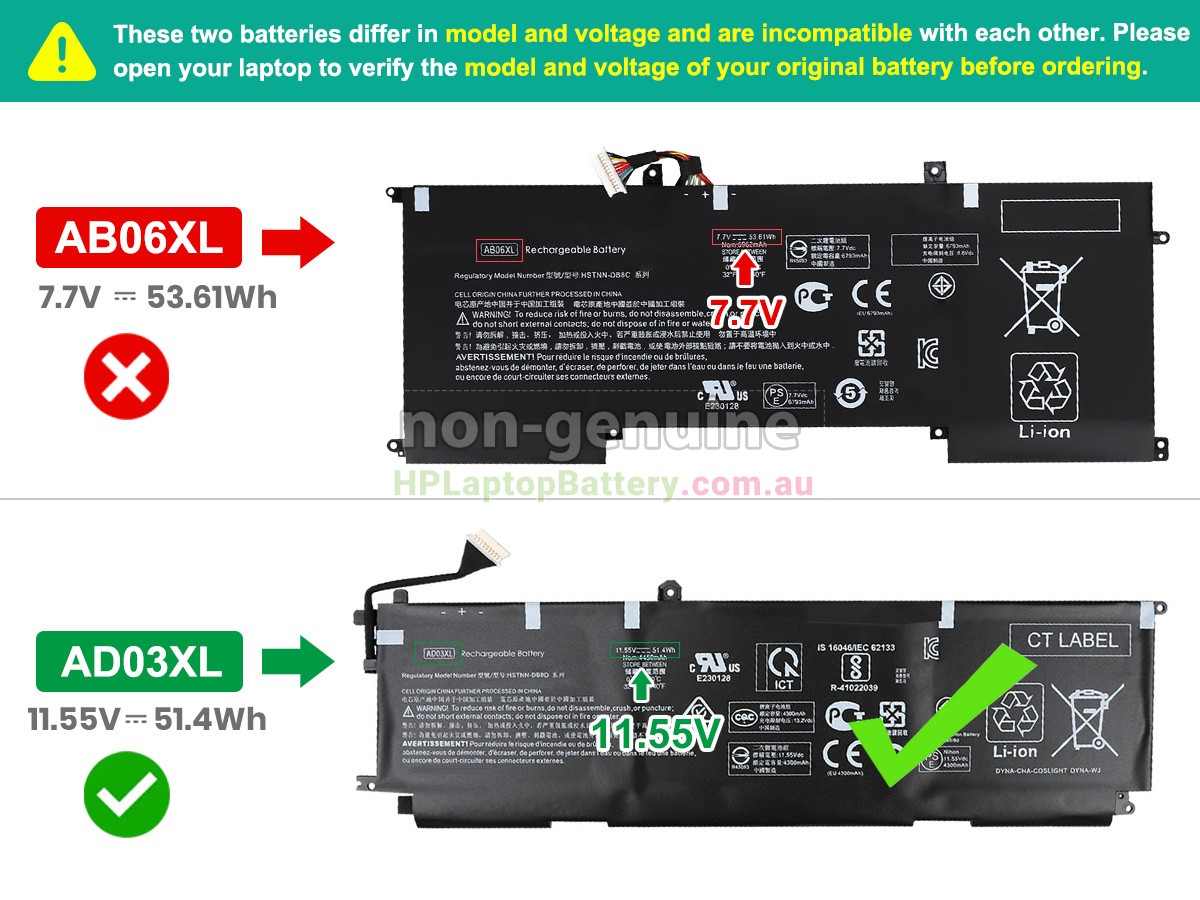 Battery for HP Envy 13-AD053TX laptop