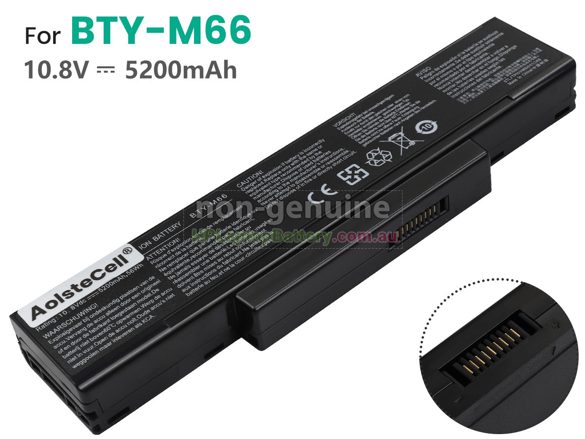Battery for MSI VR600 laptop