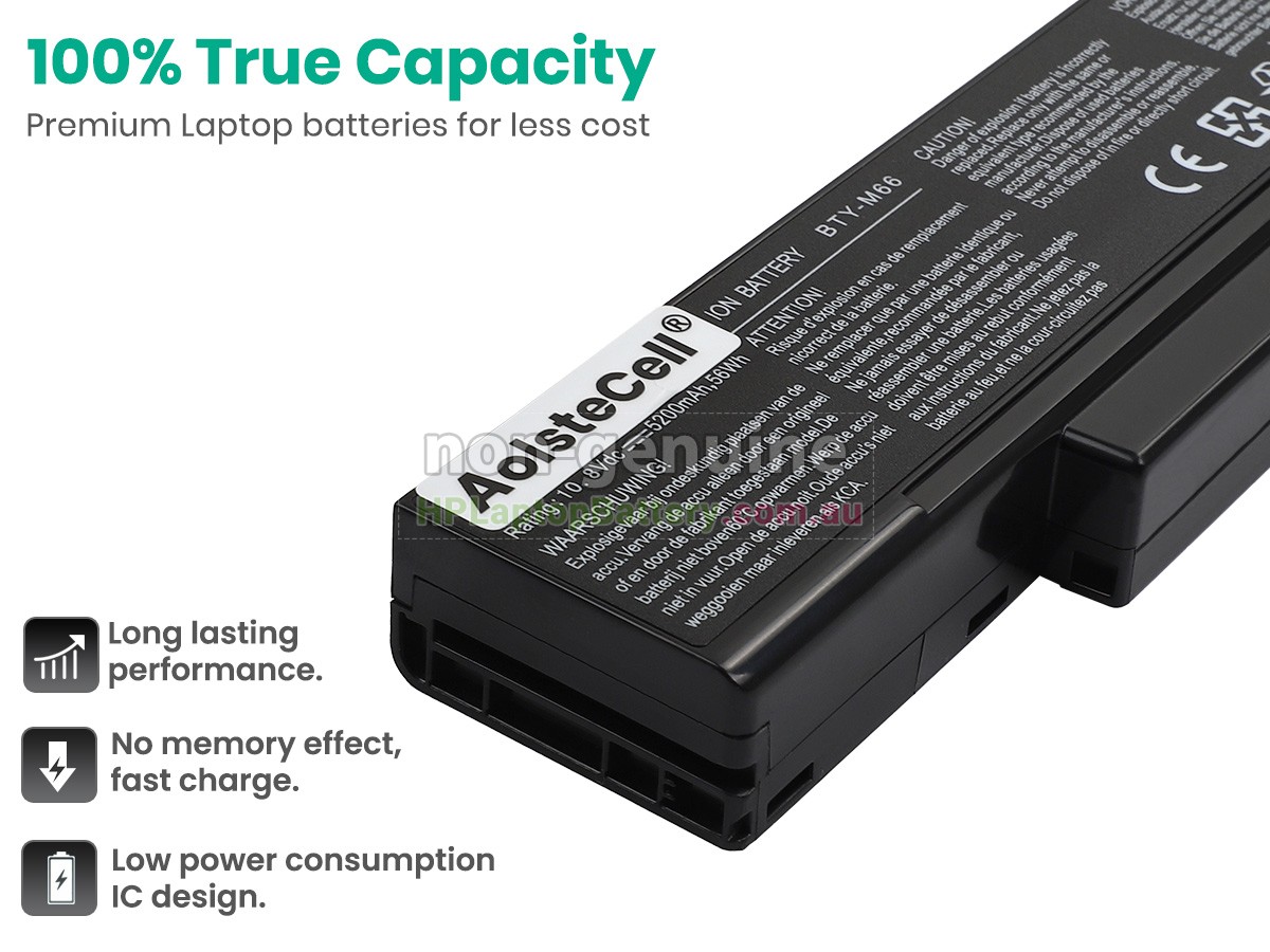 Battery for MSI VR600 laptop