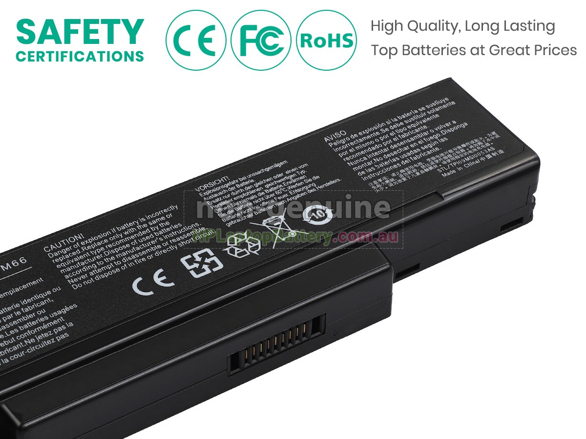 Battery for MSI VR600 laptop
