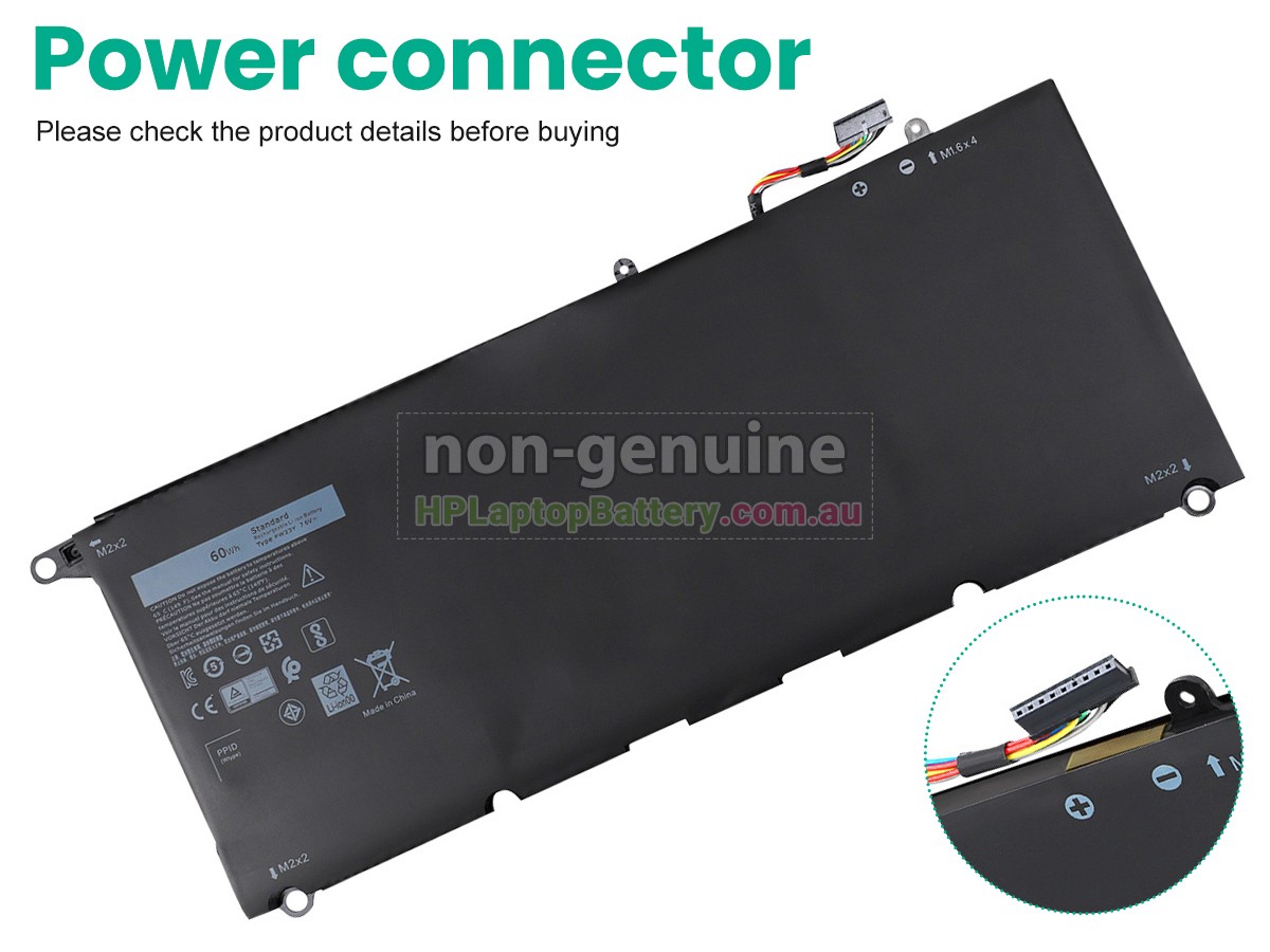 Battery for Dell P54G002 laptop